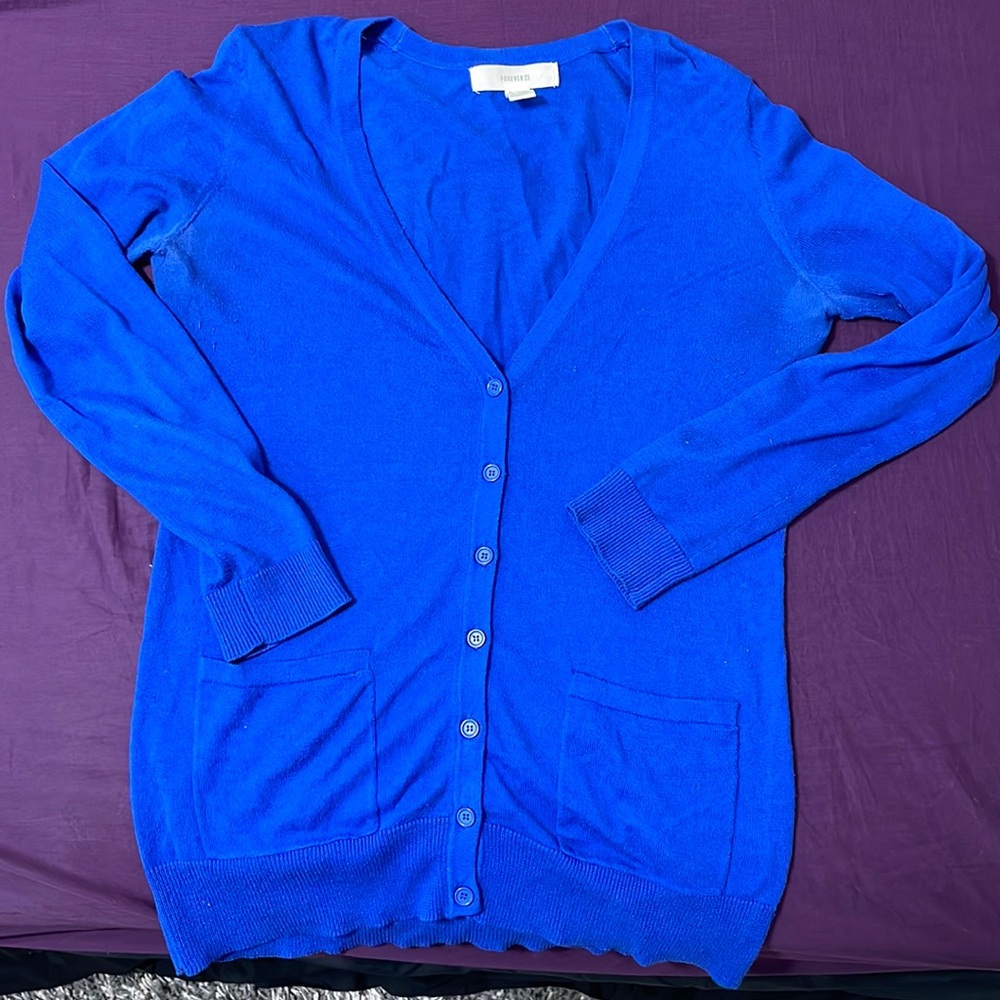 Forever 21 Small Royal Blue Sweater